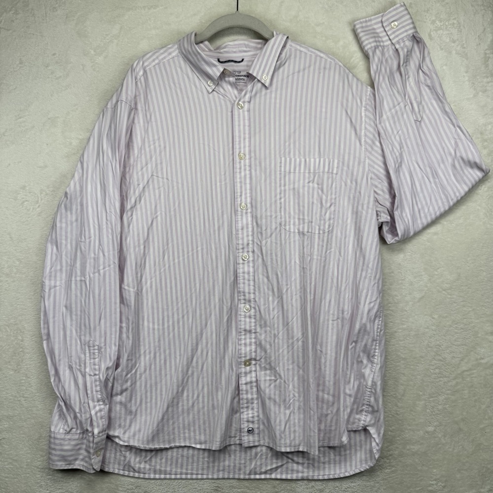 Vineyard Vines OTG Performance Shirt Men's XL Brrr Cooling Stretch Stripe